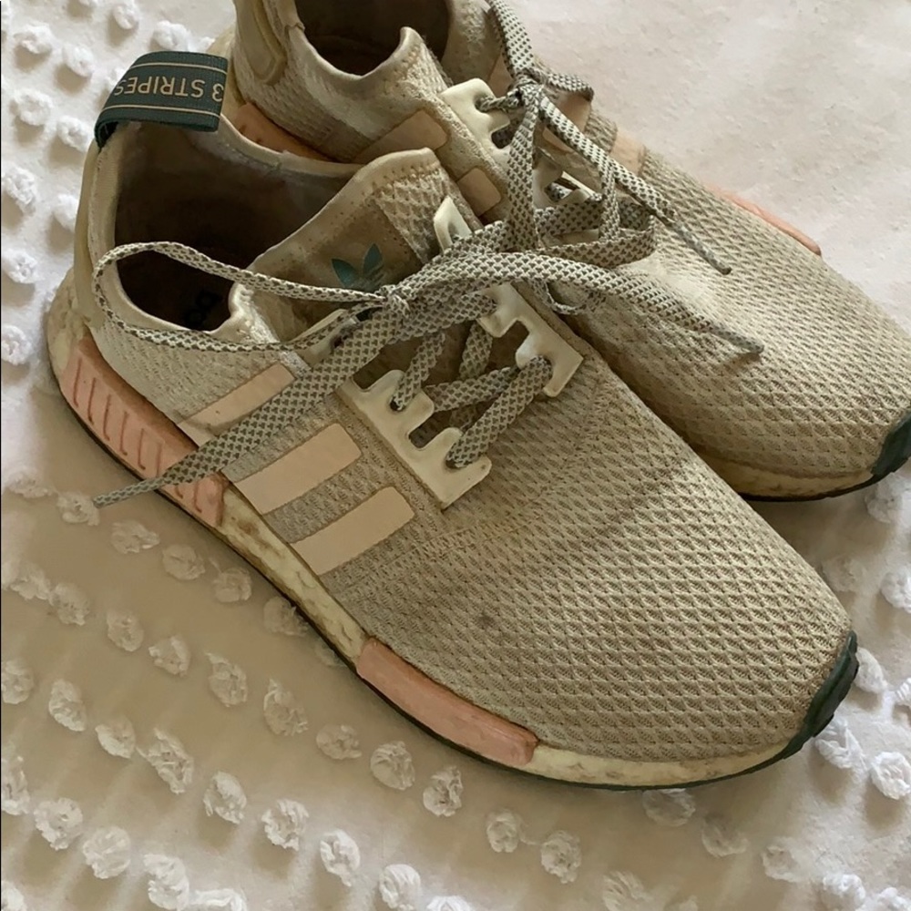 Adidas NMD whiteish pink grey blue